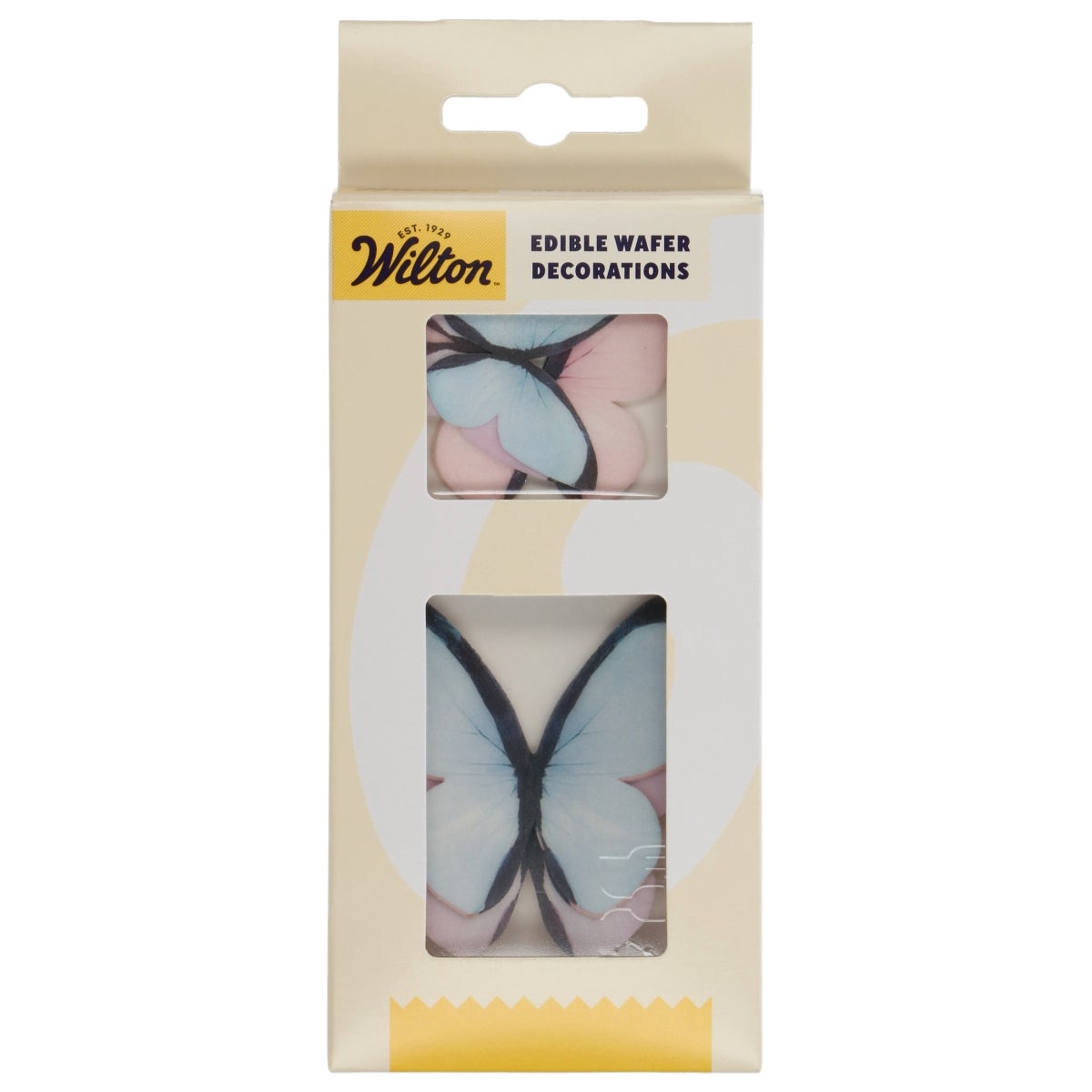 Wilton Décorations en Papier Comestibles Papillons Pastel set/8 