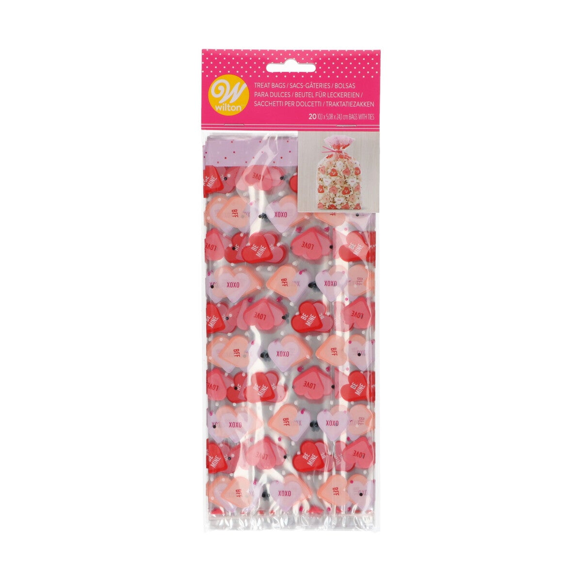 Wilton Treat Bags Cœurs de Bonbons pk/20