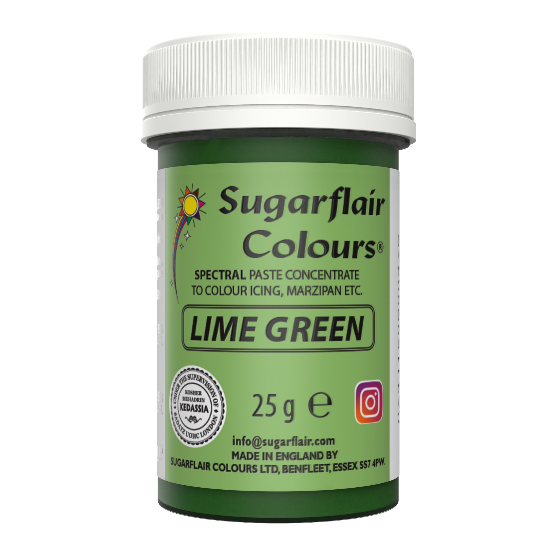 Sugarflair Paste Colour Lime Green 25g