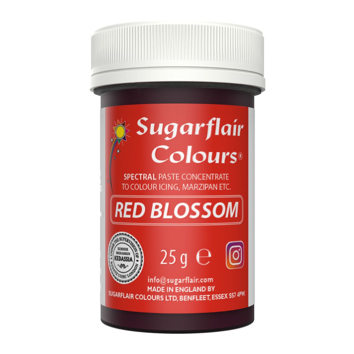 Sugarflair Paste Colour - Red Blossom - 25g