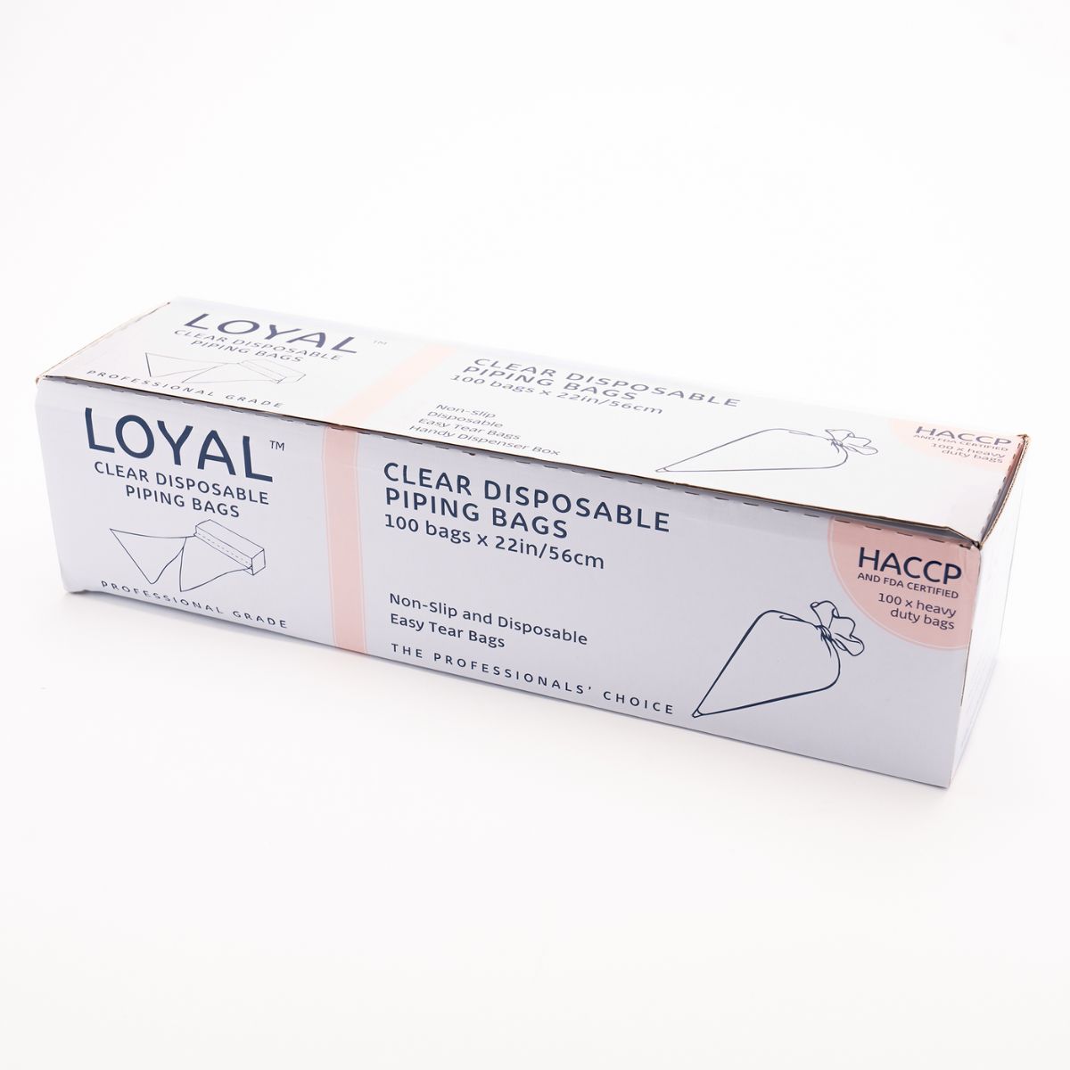 LOYAL Poches à Douille Jetables Transparentes 55cm pk/100