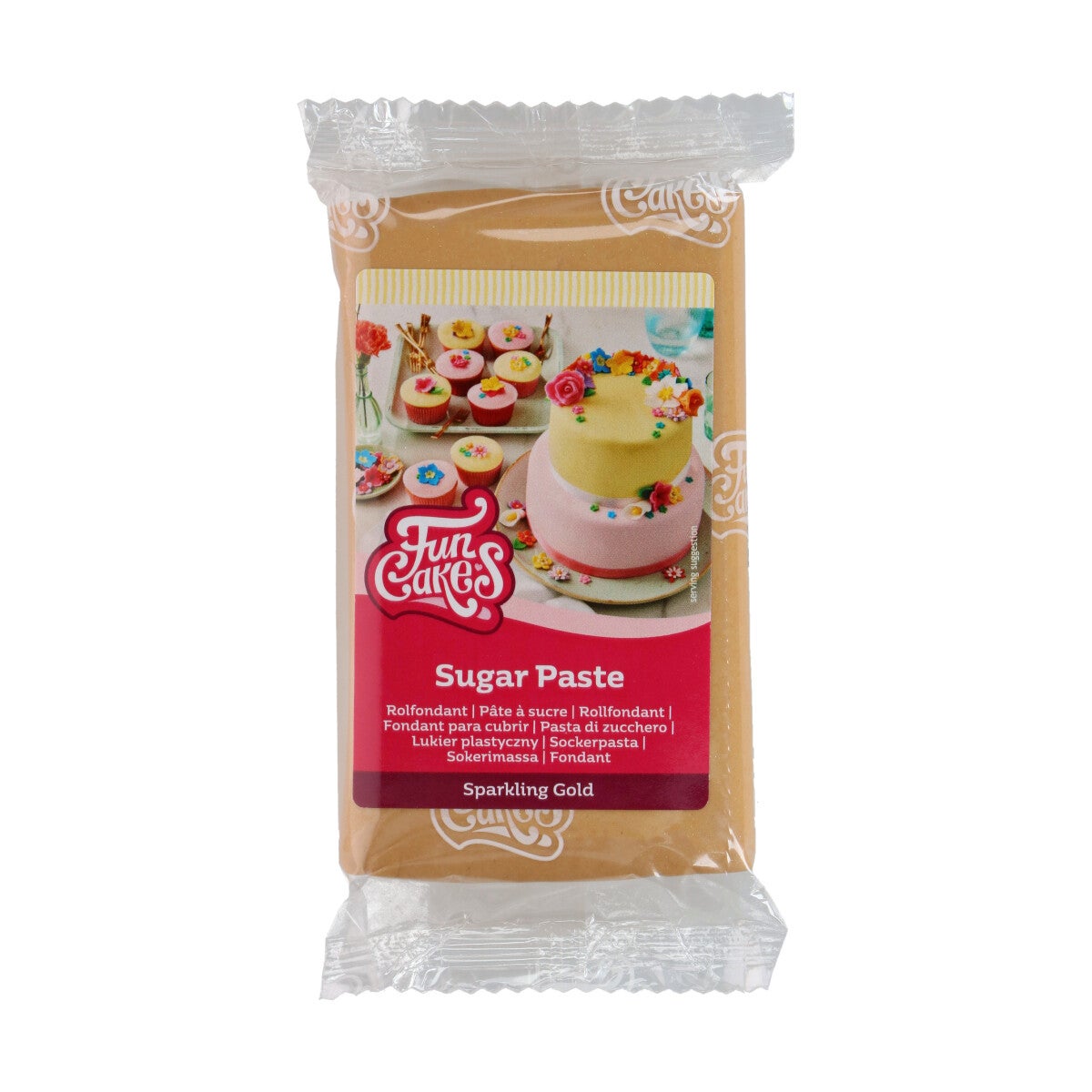 FunCakes Pâte à Sucre Sparkling Gold 250g