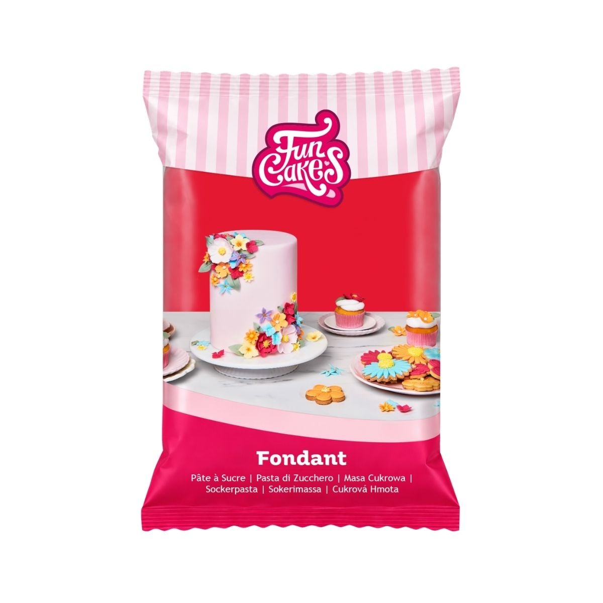FunCakes Pâte à Sucre Fire Red 250g