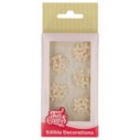 FunCakes Décorations en Pâte à Sucre Chrysanthèmes Blanc Rose Clair set/30