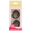 FunCakes Décorations en Chocolat Mains de Squelette pk/6