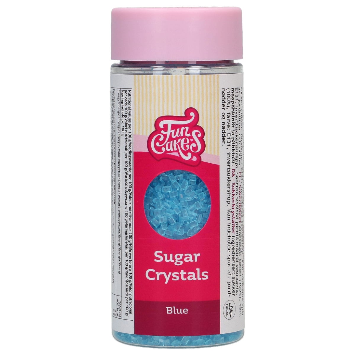 FunCakes Cristaux de Sucre Bleus 80g