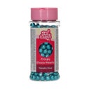 FunCakes Perles de Chocolat Croquant - Metallic Blue 60g