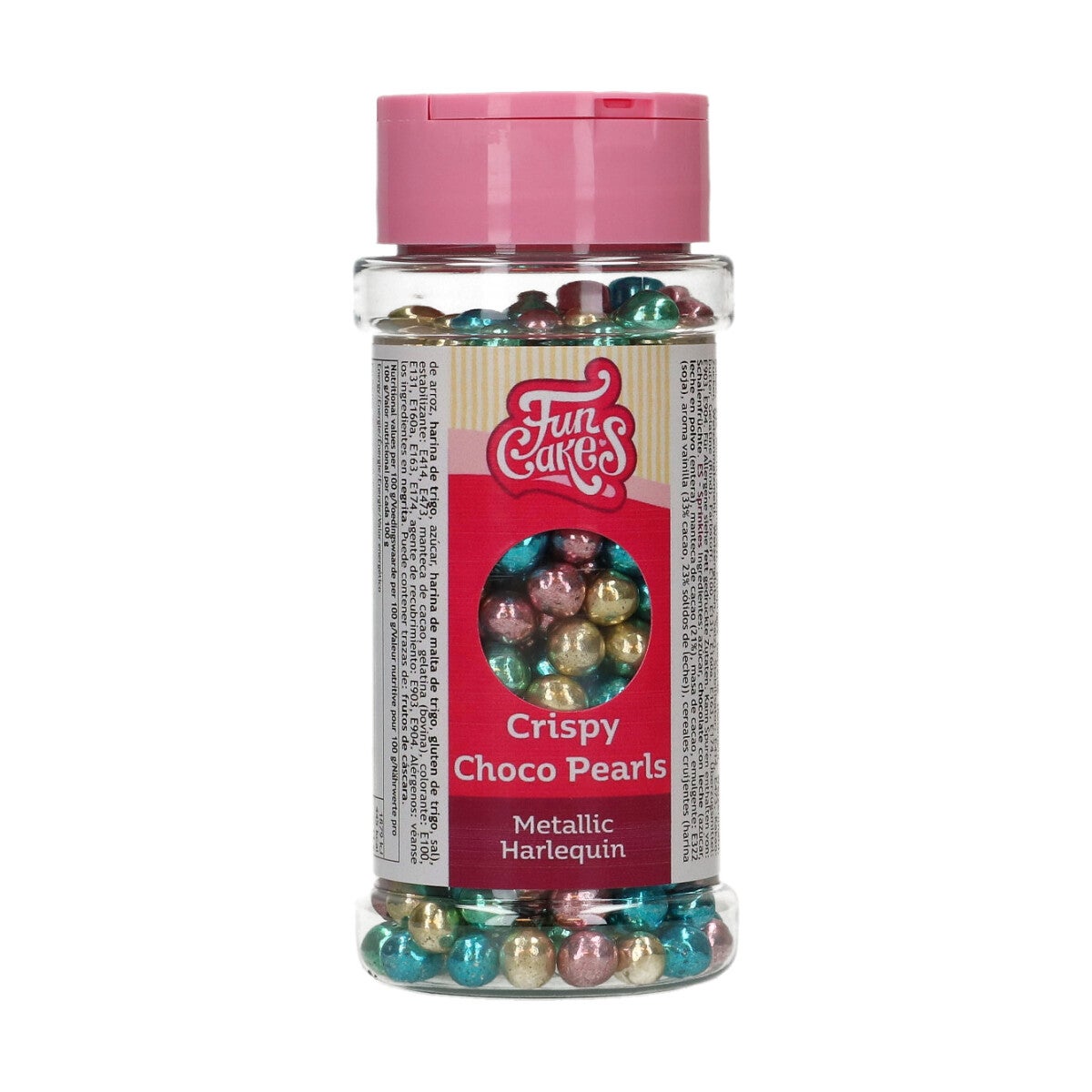 FunCakes Perles de Chocolat Croquant - Metallic Harlequinn 60g