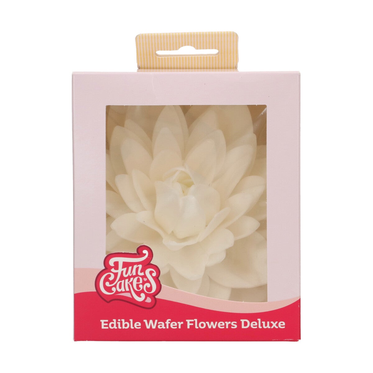 FunCakes Fleurs Comestibles en Azyme Deluxe Dahlia Blanche Large pk/1