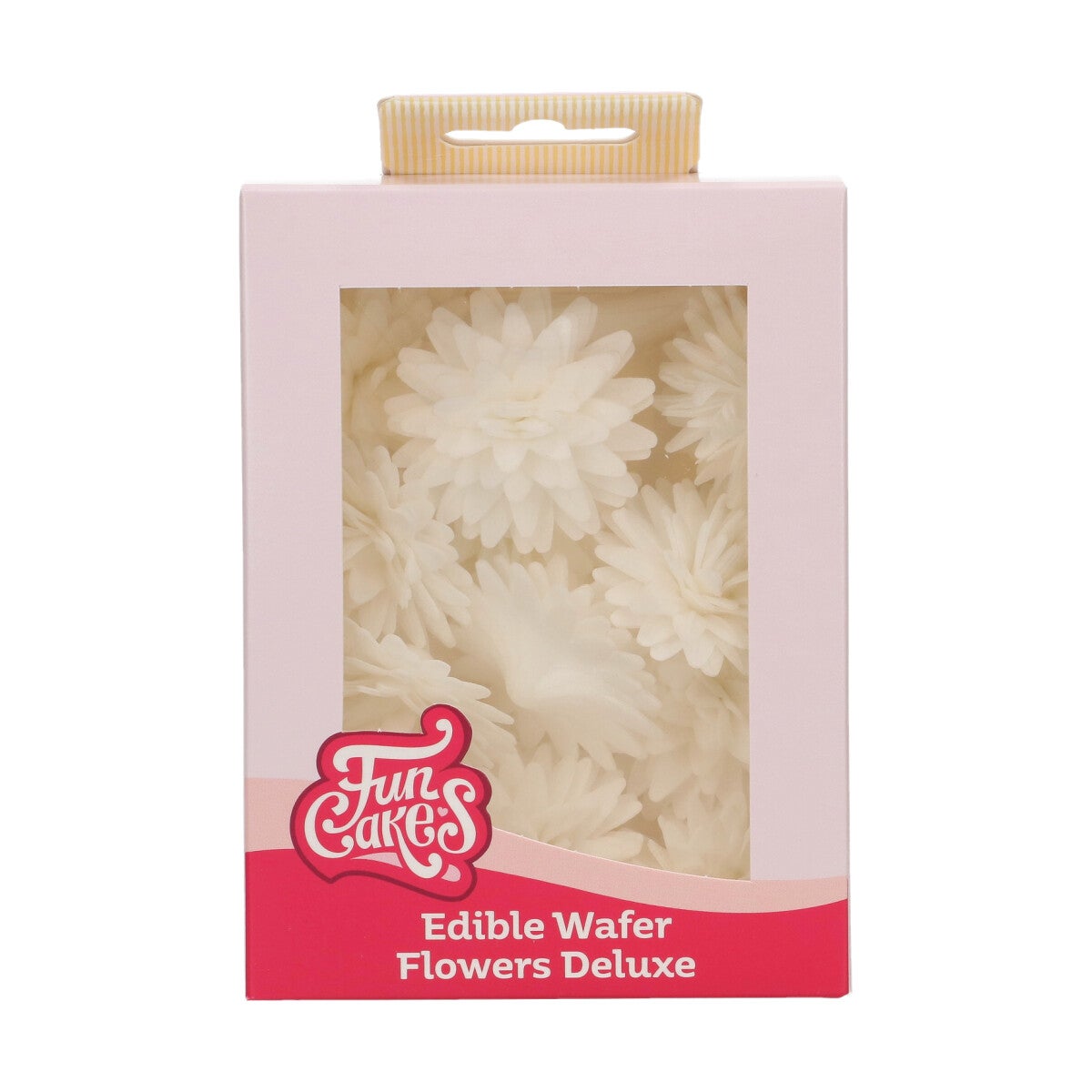 FunCakes Fleurs Comestibles en Azyme Deluxe Pompom/Marguerite Blanche Medium pk/12