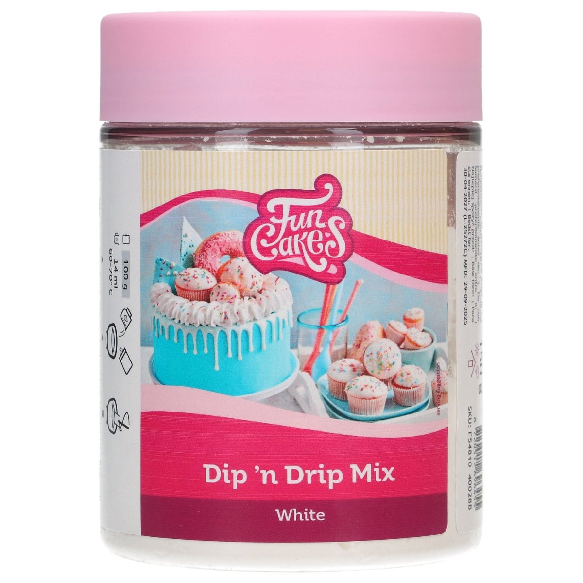 FunCakes Mélange pour Dip 'n Drip Blanc 150g