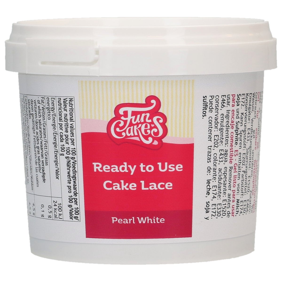 FunCakes Cake Lace Ready to Use Blanc Perle 200 g