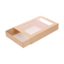 FunCakes Boîte aux Lettres Chocolat Kraft/Blanc 20x14x3,5cm pk/10
