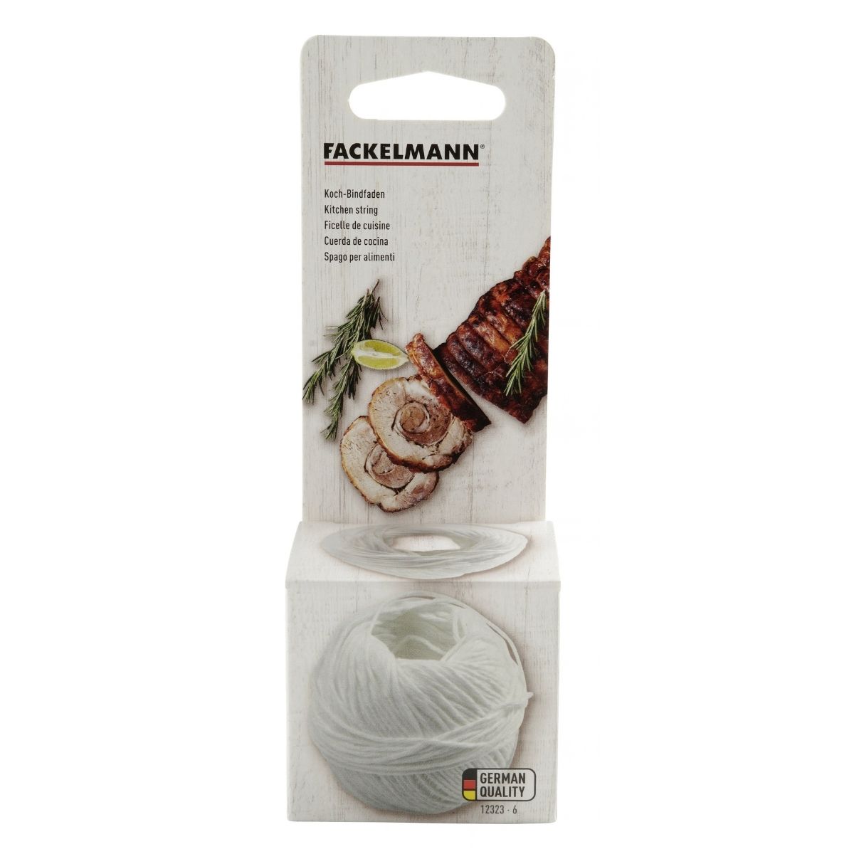 Fackelmann Ficelle de Cuisine Blanche 42m