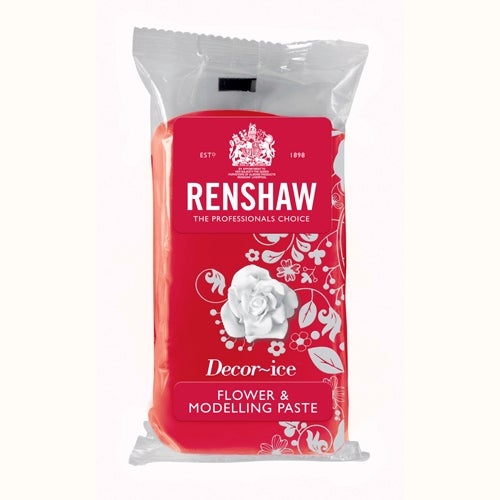 Renshaw Flower & Modelling Paste -Rouge Oeillet- 250g