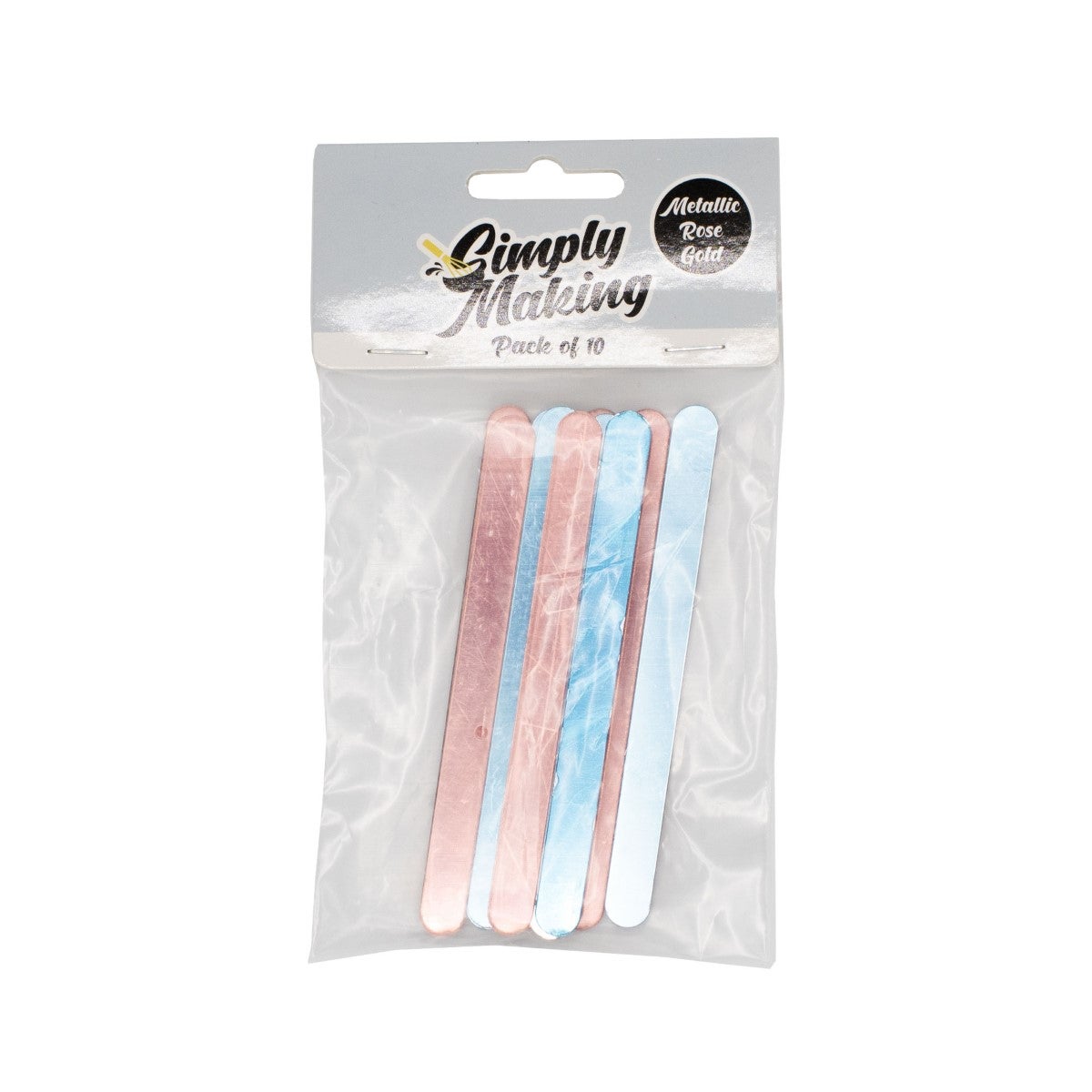 Simply Making Cakesicle Sticks pk/10 - Or Rose Miroité - 113mm