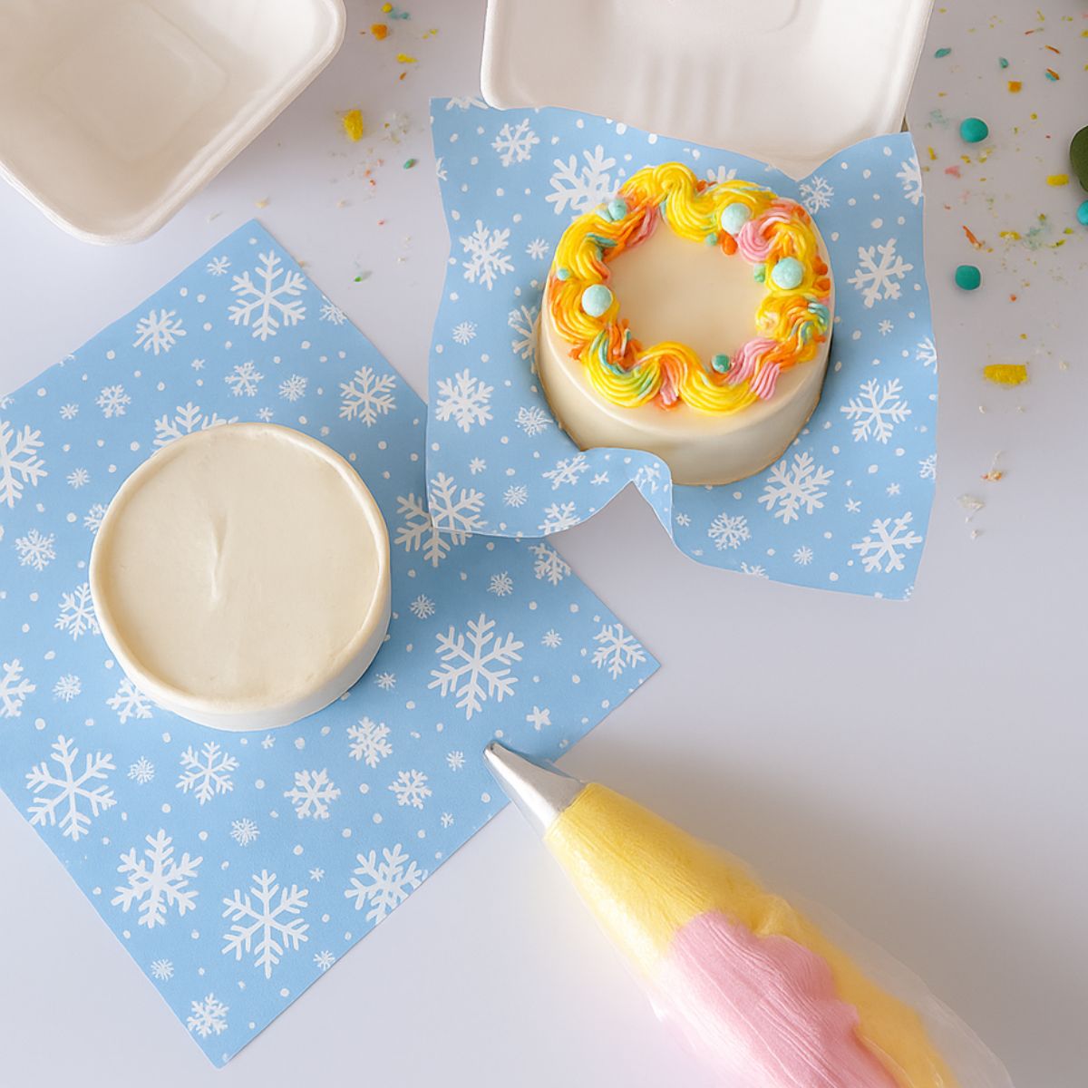 Simply Making Feuilles Bento Box Flocon de Neige 25 x 25 cm pk/50