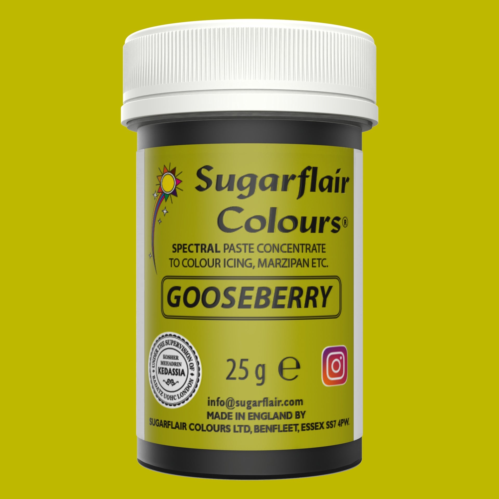 Sugarflair Paste Colour Egg Yellow/Cream 25g
