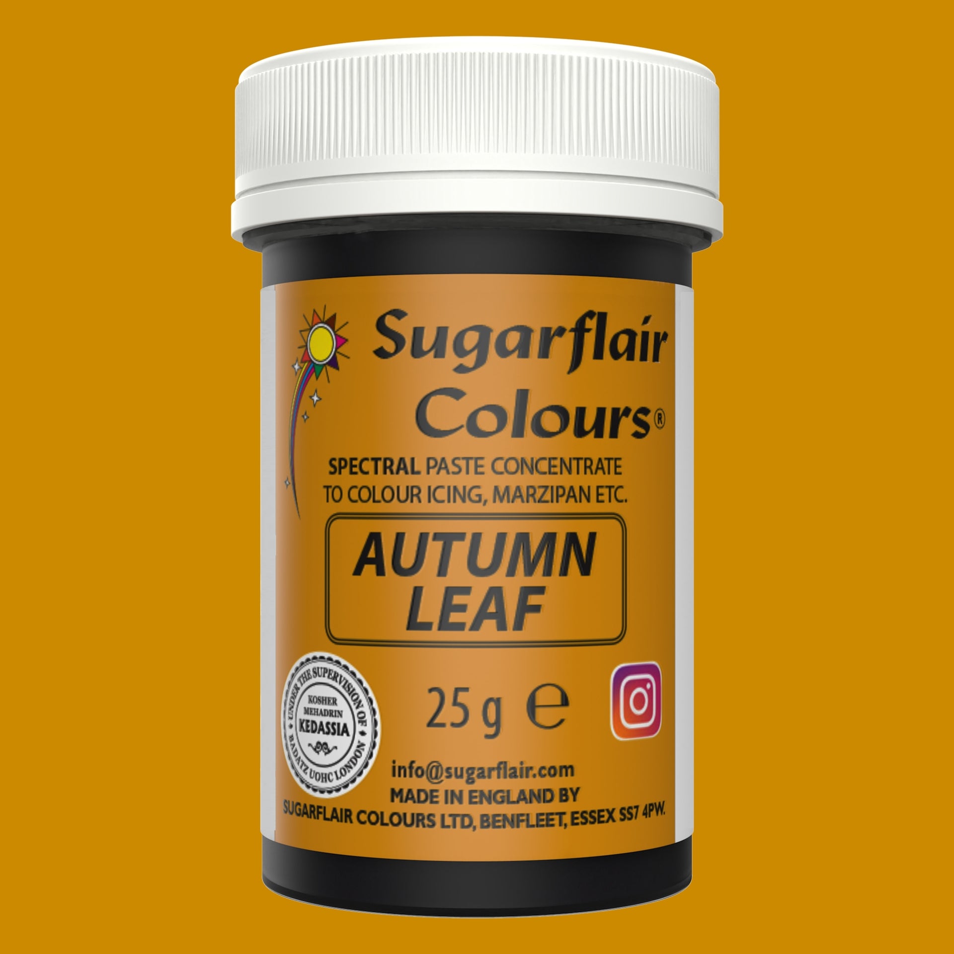 Sugarflair Paste Colour Autumn Leaf 25g