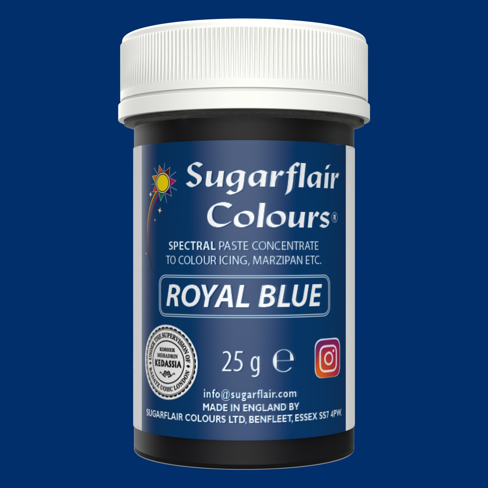 Sugarflair Paste Colour Royal Blue 25g