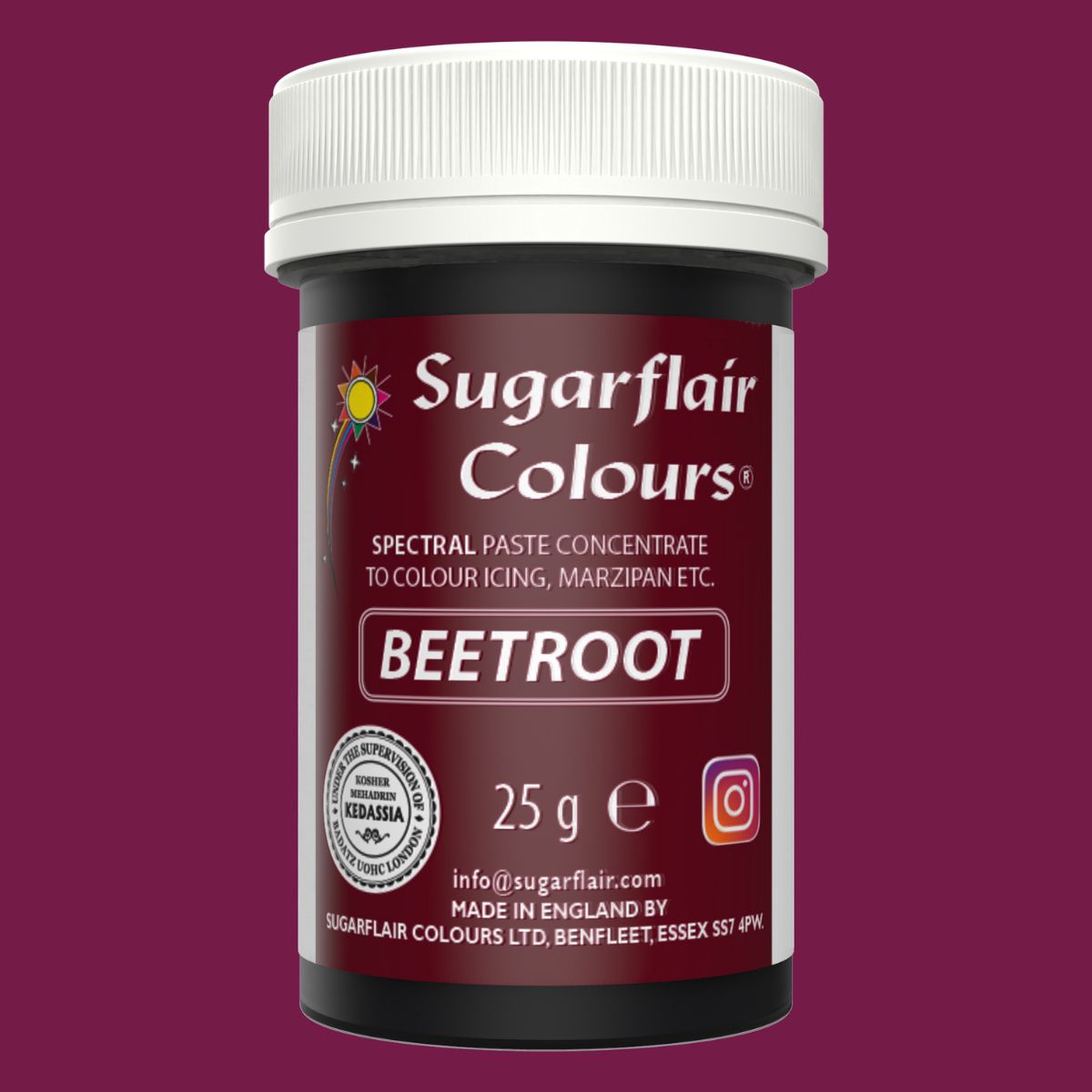Sugarflair Paste Colour Beetroot 25g