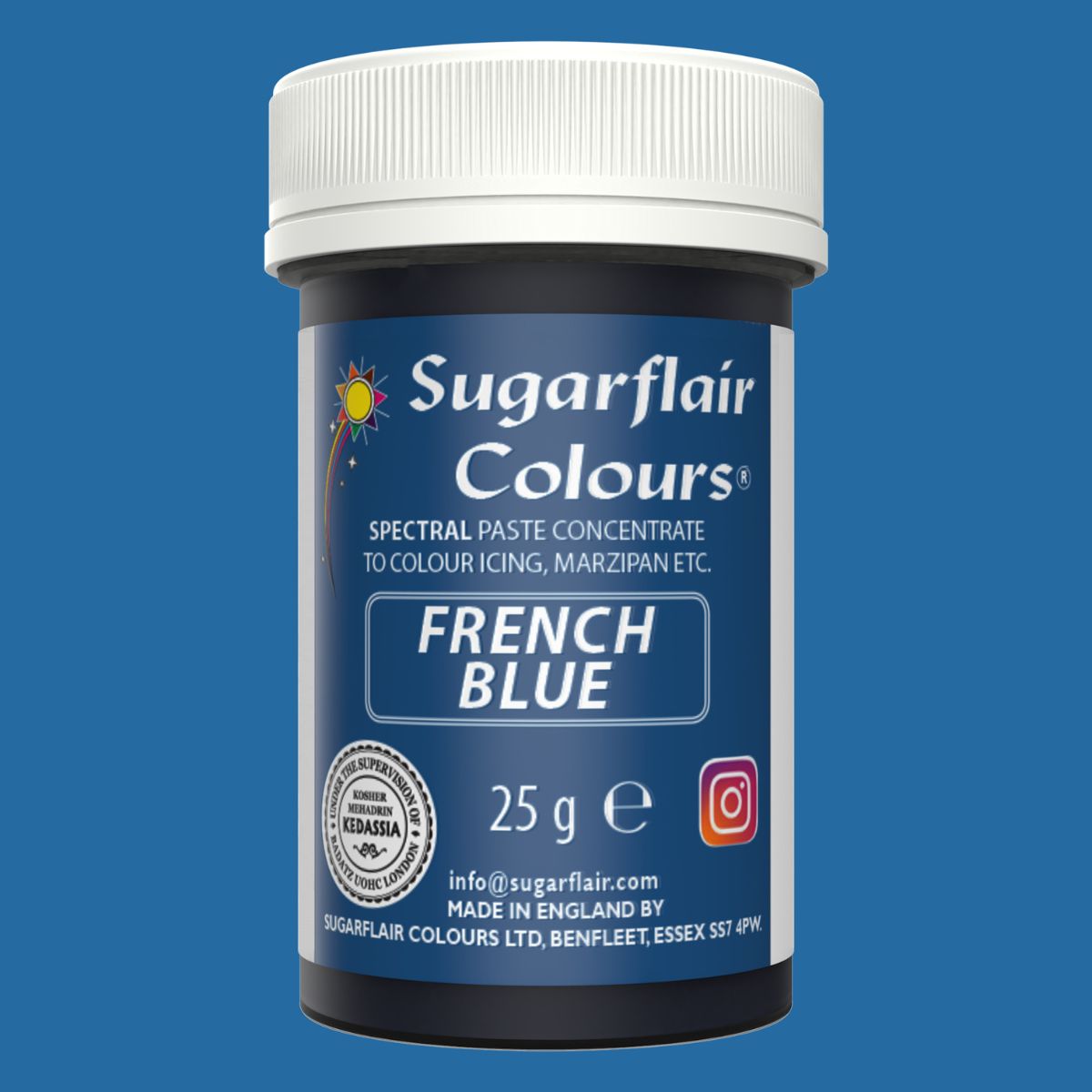 Sugarflair Paste Colour French Blue 25g