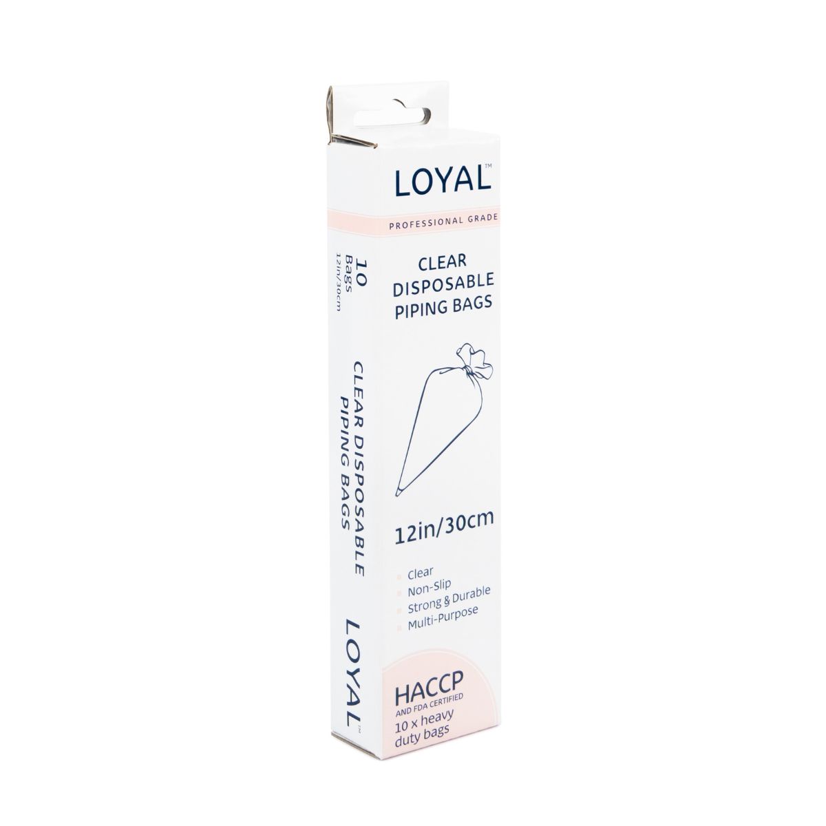 LOYAL Poches à Douille Jetables Transparentes 30cm pk/10