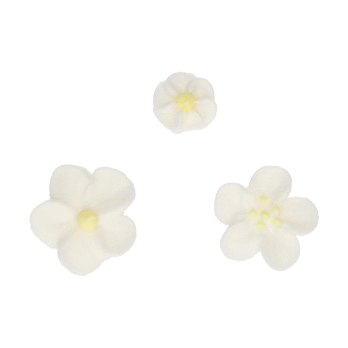 FunCakes Décorations en Sucre en Vrac Mélange de Fleurs Blanc/Jaune pk/492