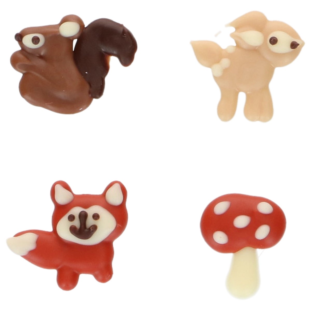FunCakes Décorations en Chocolat Animaux d’Automne set/8