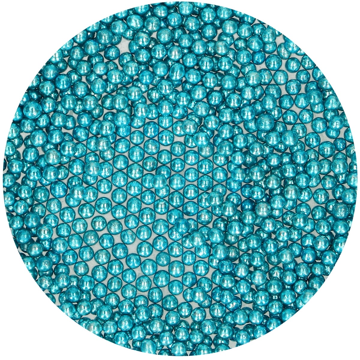 FunCakes Perles en Sucre Medium Métalliques Bleu 80g
