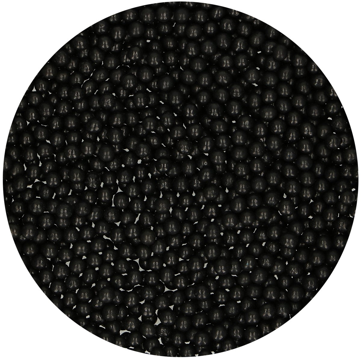 FunCakes Perles en Sucre Medium Brillant Noir 80g