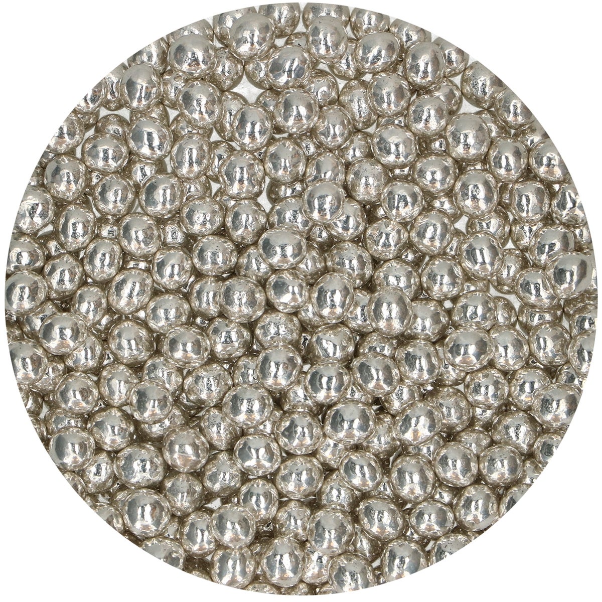 FunCakes Perles de Chocolat Croquant - Metallic Silver 60g