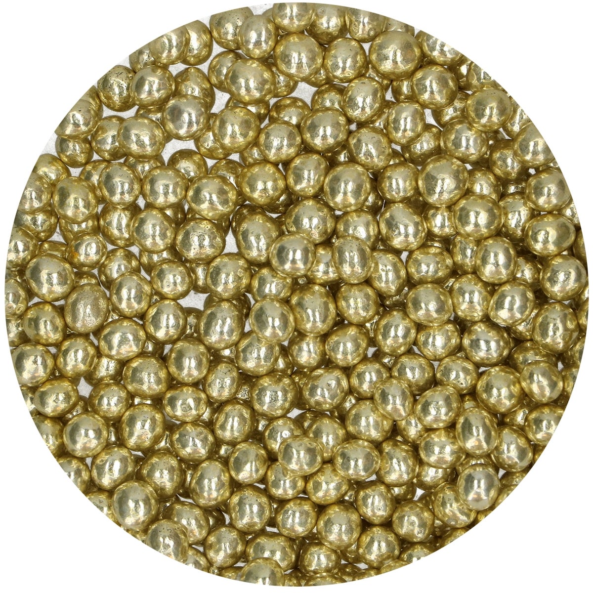 FunCakes Perles de Chocolat Croquant - Metallic Yellow 60g