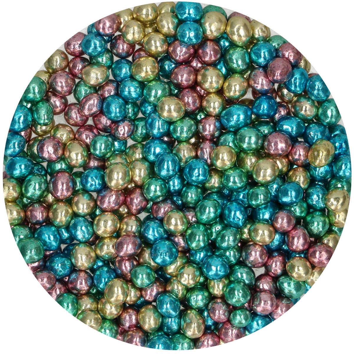 FunCakes Perles de Chocolat Croquant - Metallic Harlequinn 60g