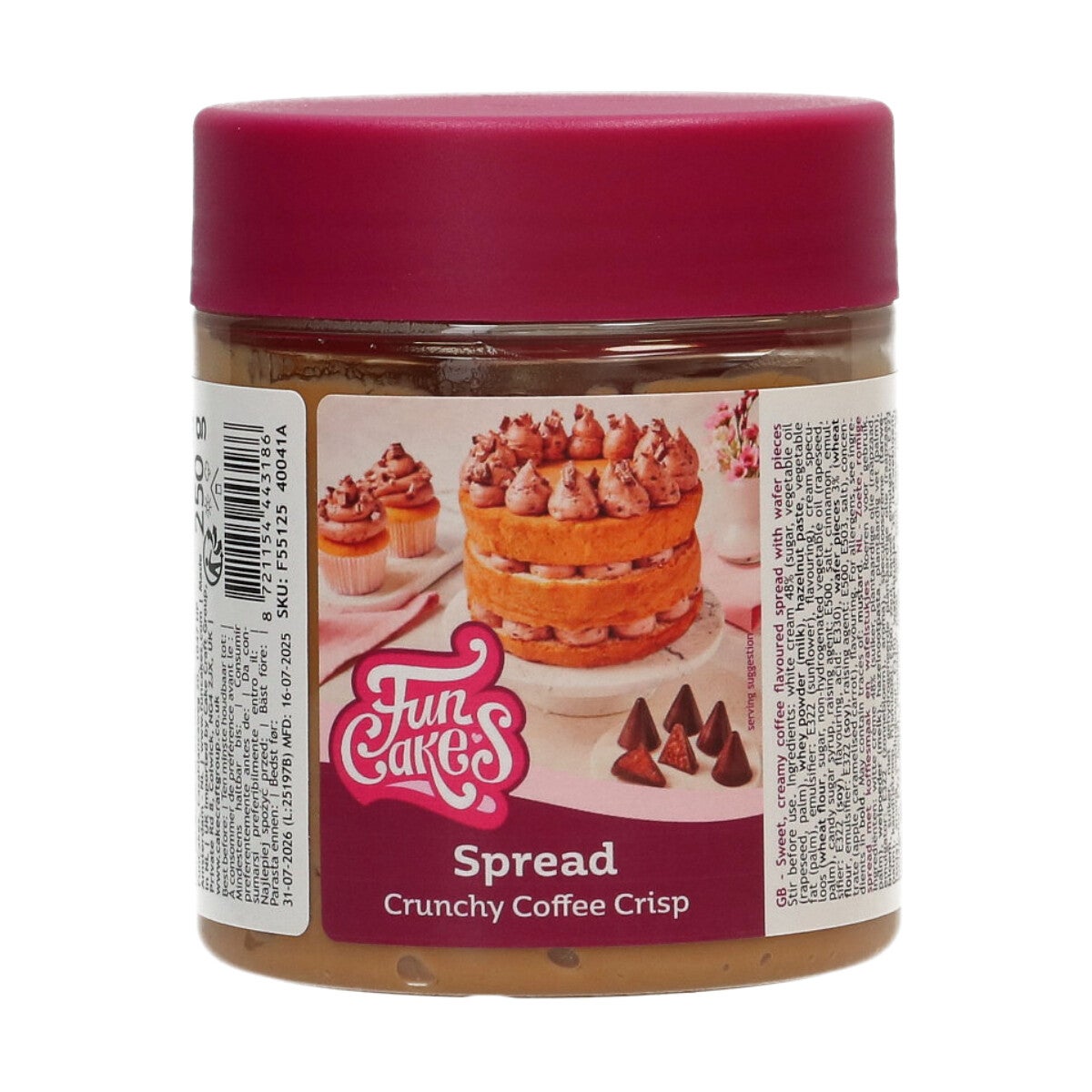FunCakes Pâte à Tartiner Croquante Café Crisp 250g