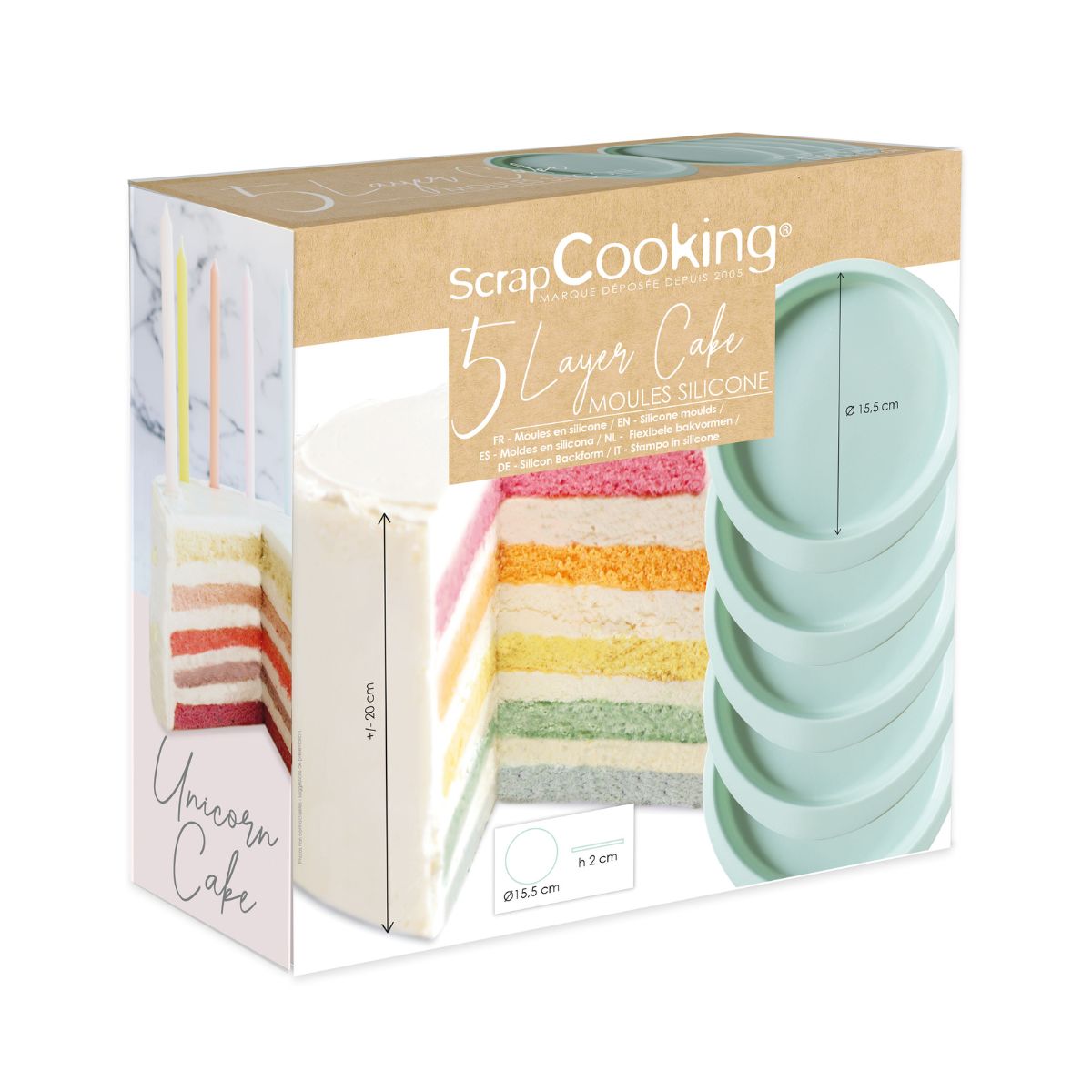 ScrapCooking Silicone Mould Layer Cake