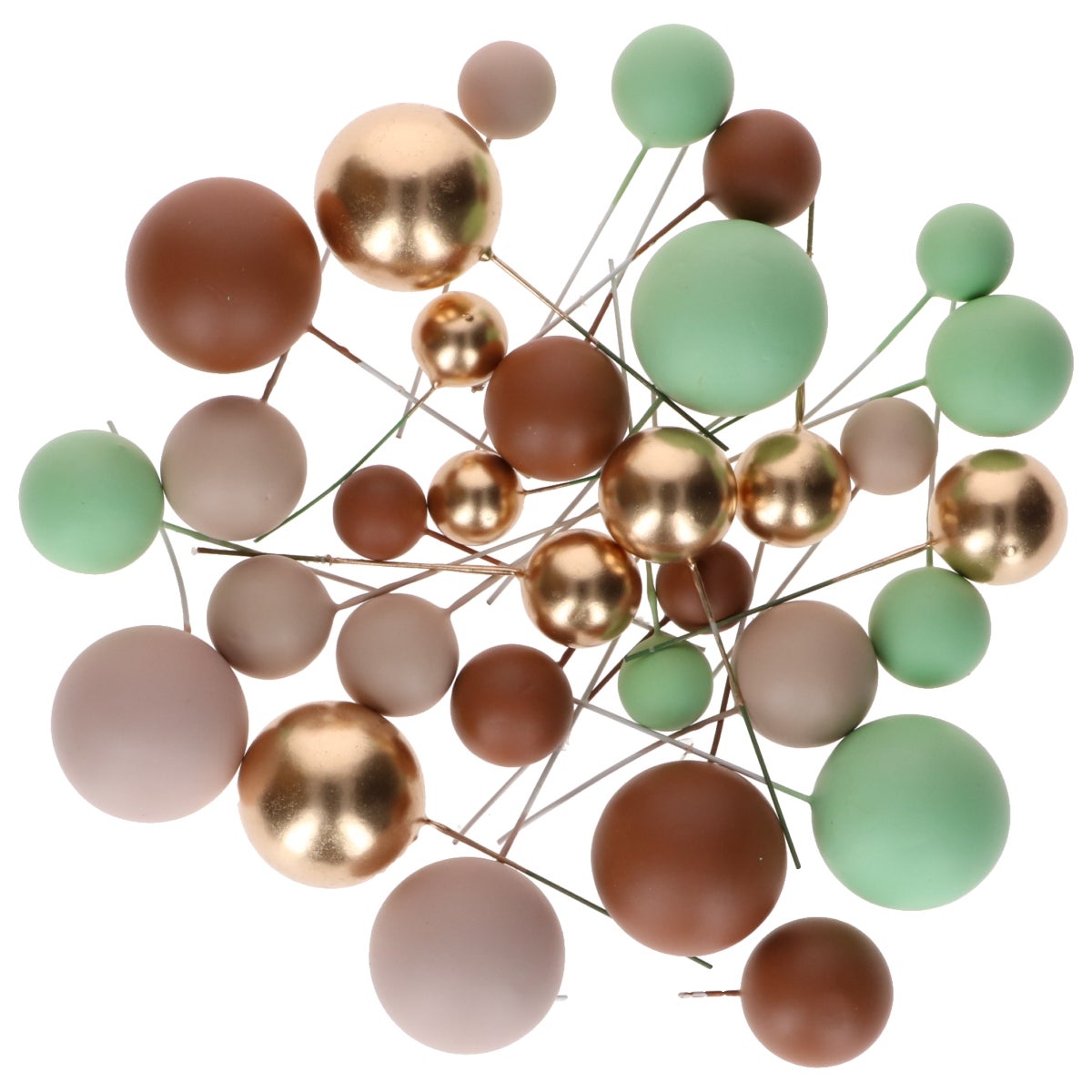 Simply Making Boules Décoratives Tons Naturels & Or pk/32