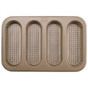 Zenker Moule à Mini Baguettes Perforé 4 cavités