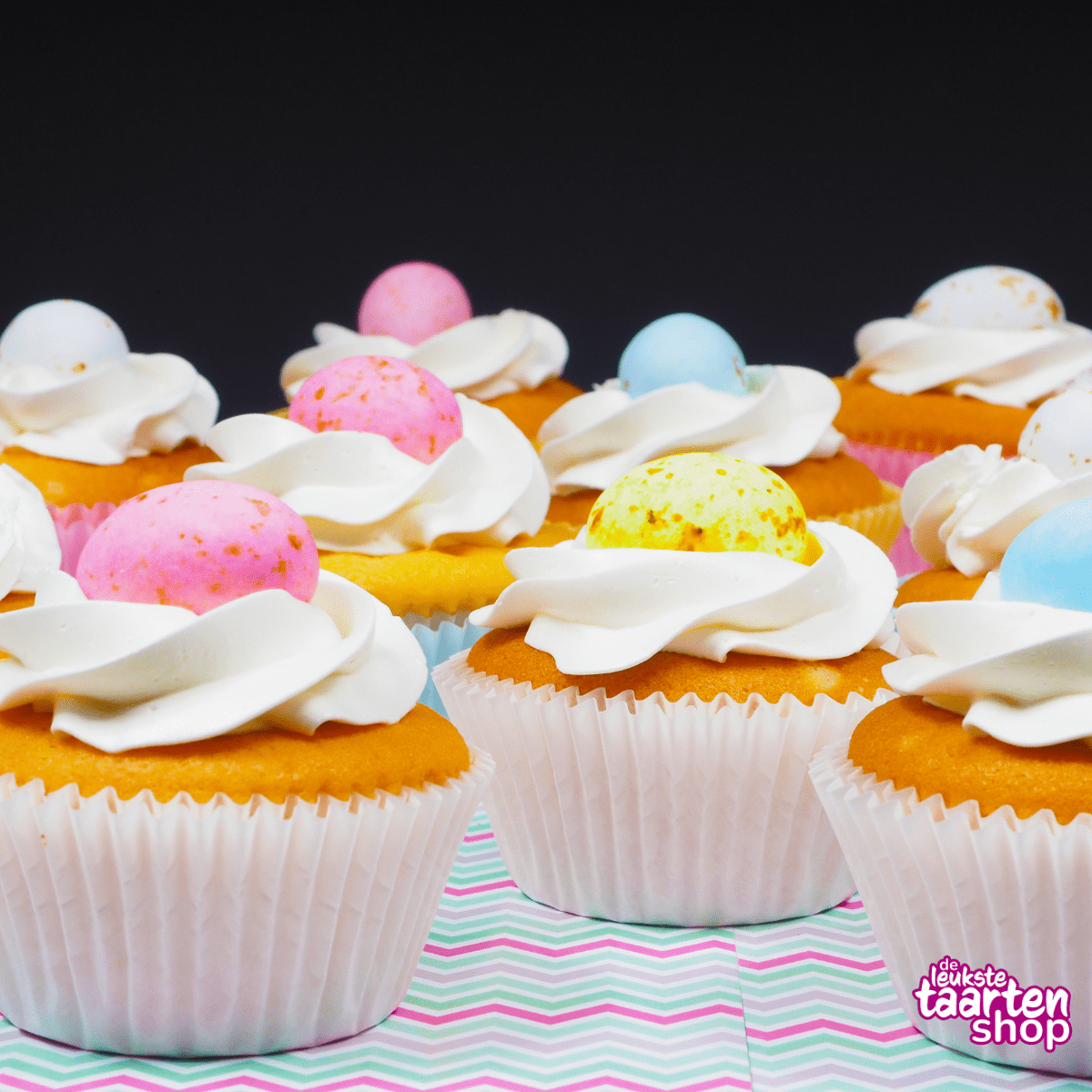 Paascupcakes met Bananen Enchanted Cream