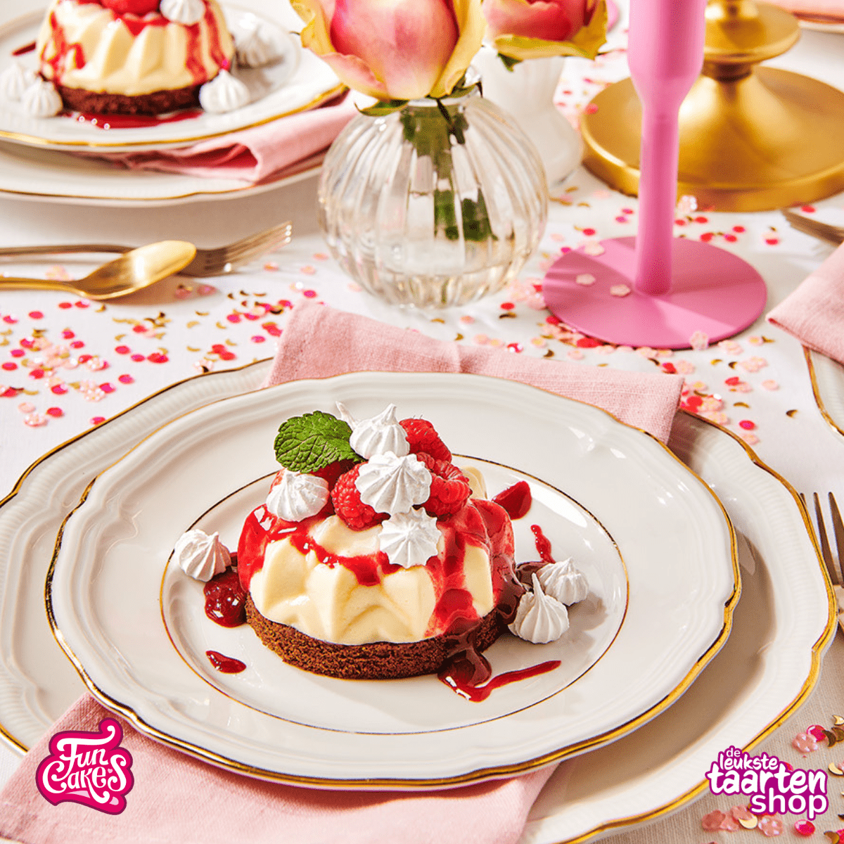 Pana cotta met Frambozen