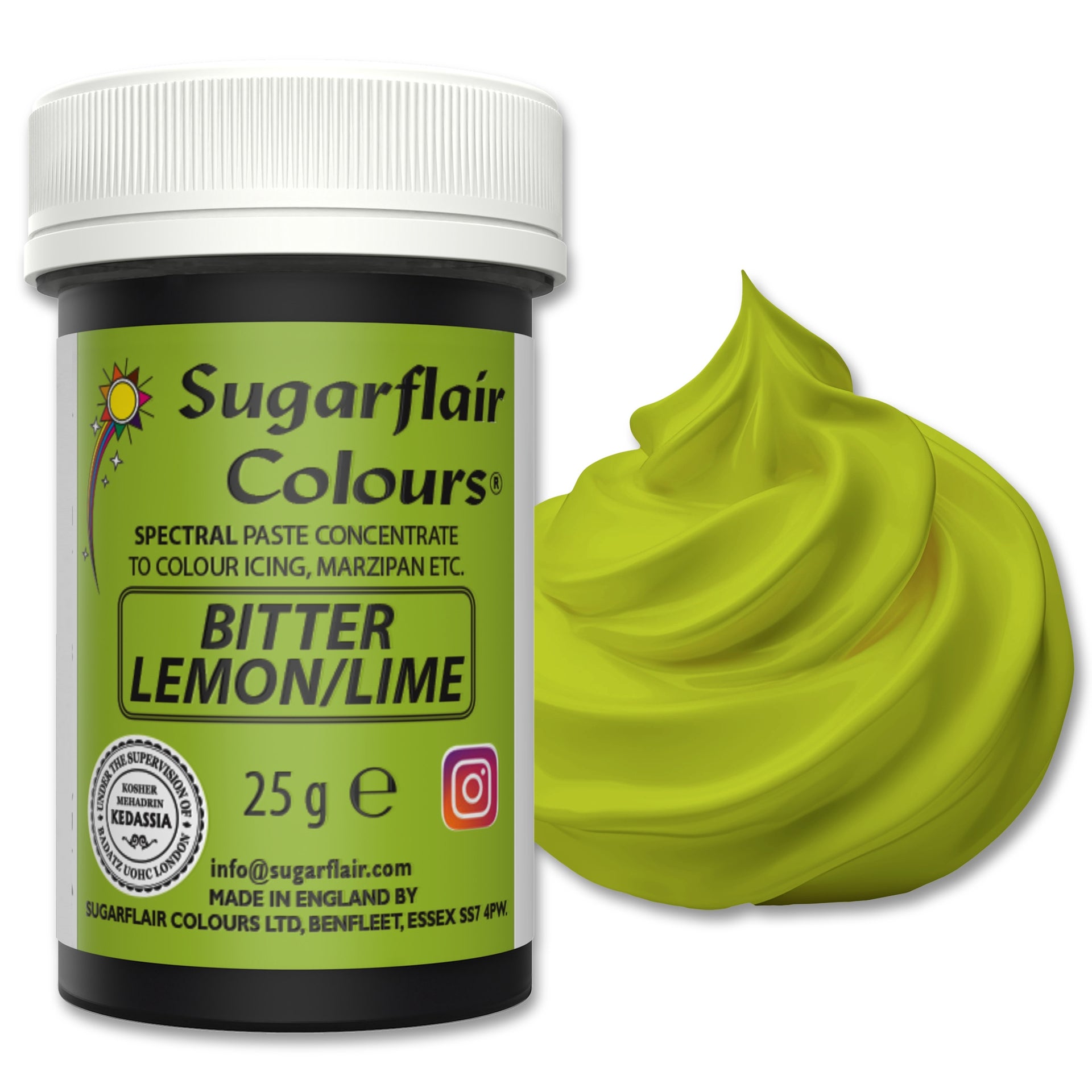 Sugarflair Paste Colour Bitter Citron/Lime 25g