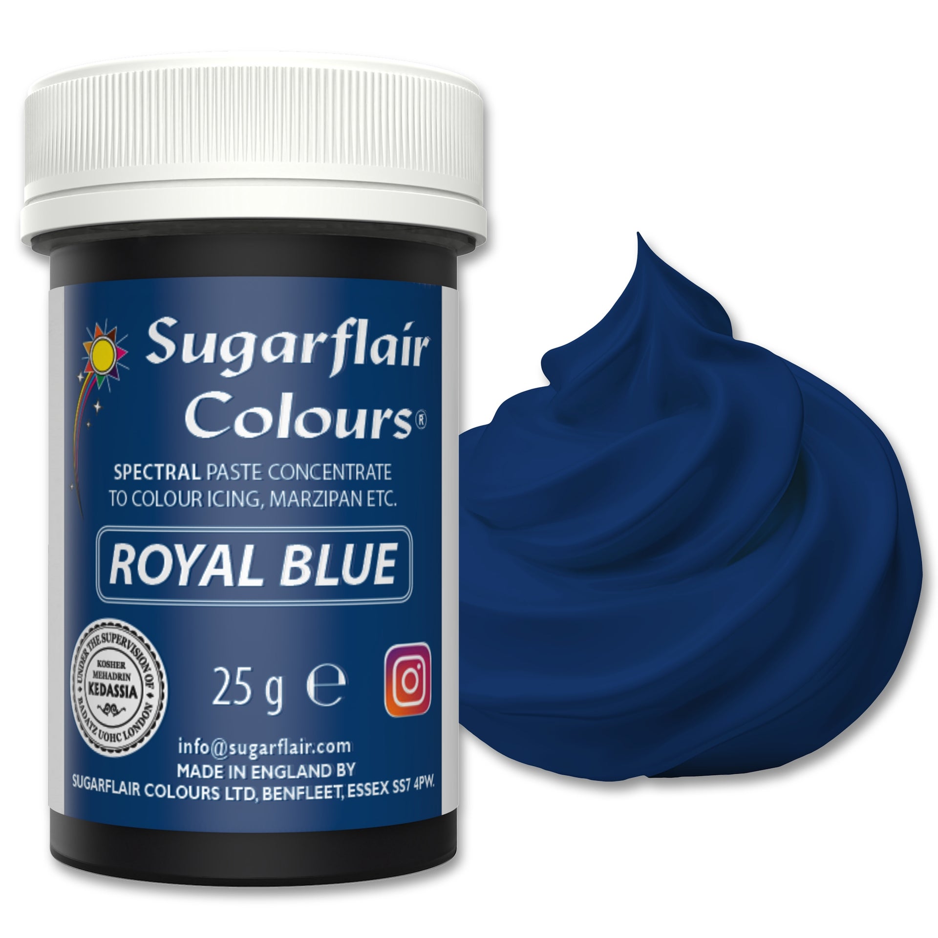 Sugarflair Paste Colour Royal Blue 25g