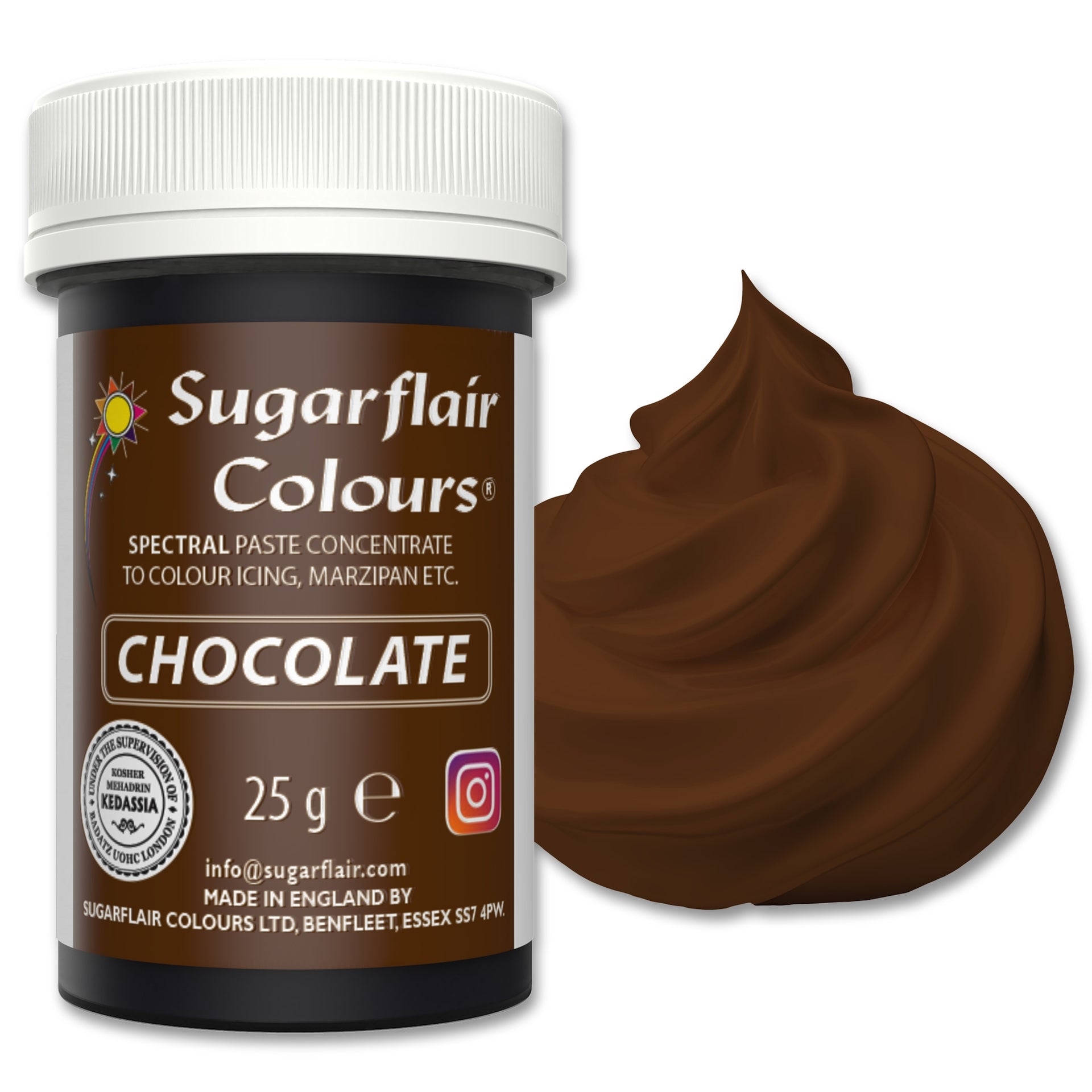 Sugarflair Paste Colour Chocolat 25g