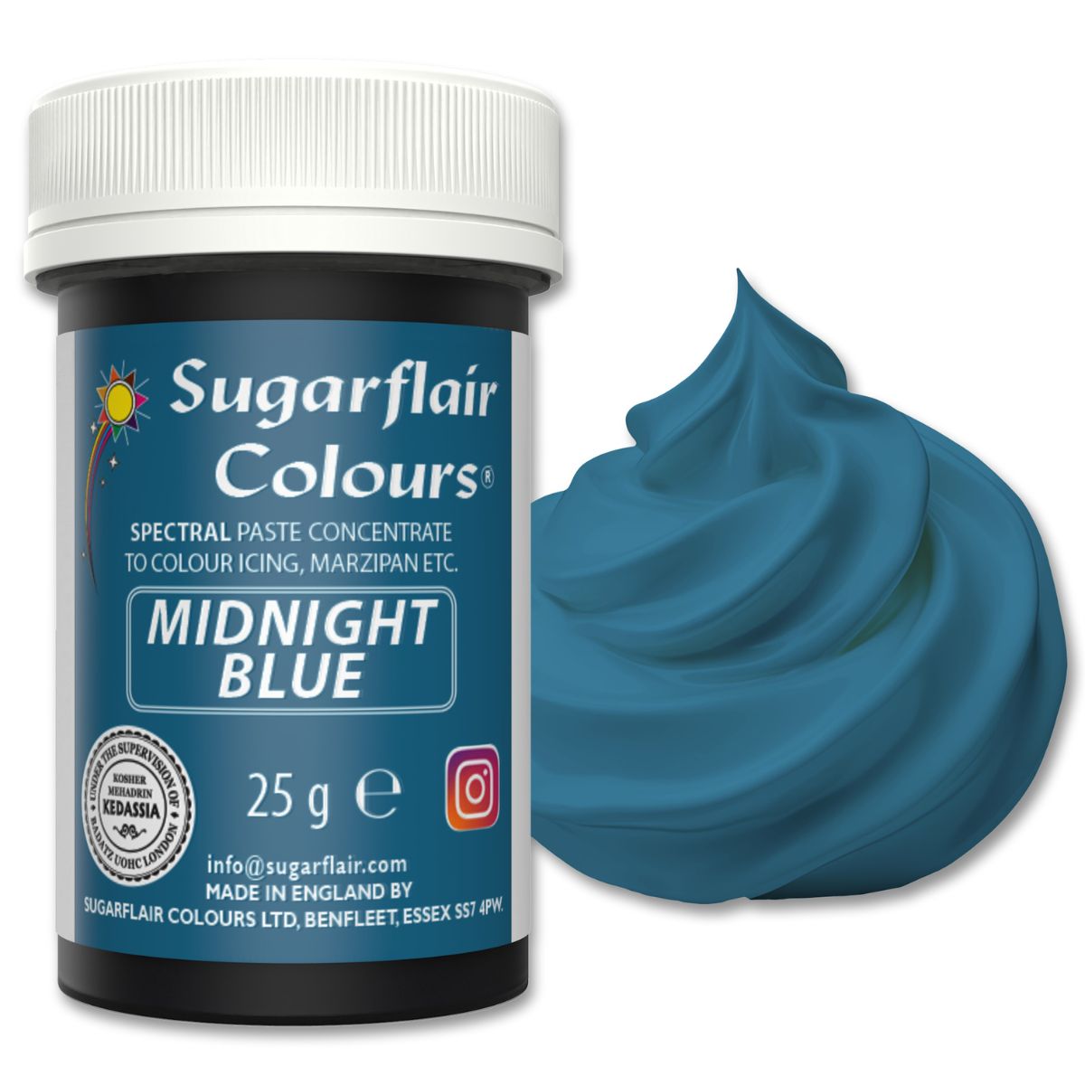 Sugarflair Paste Colour Midnight Blue 25g