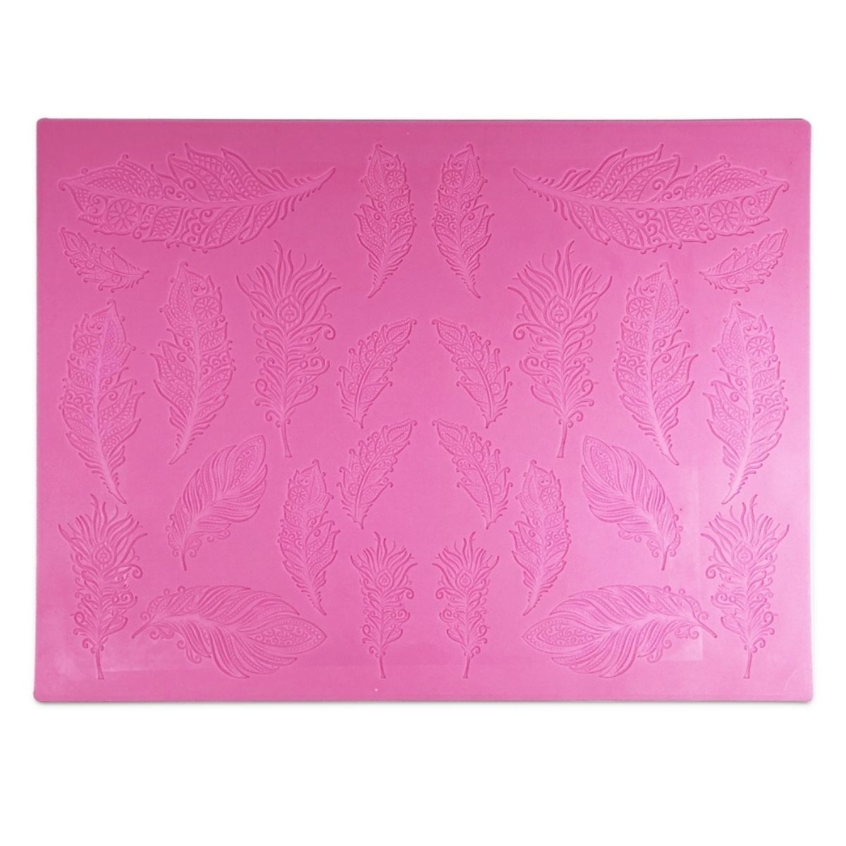 Cake Lace Mat - Plumes 3D Large