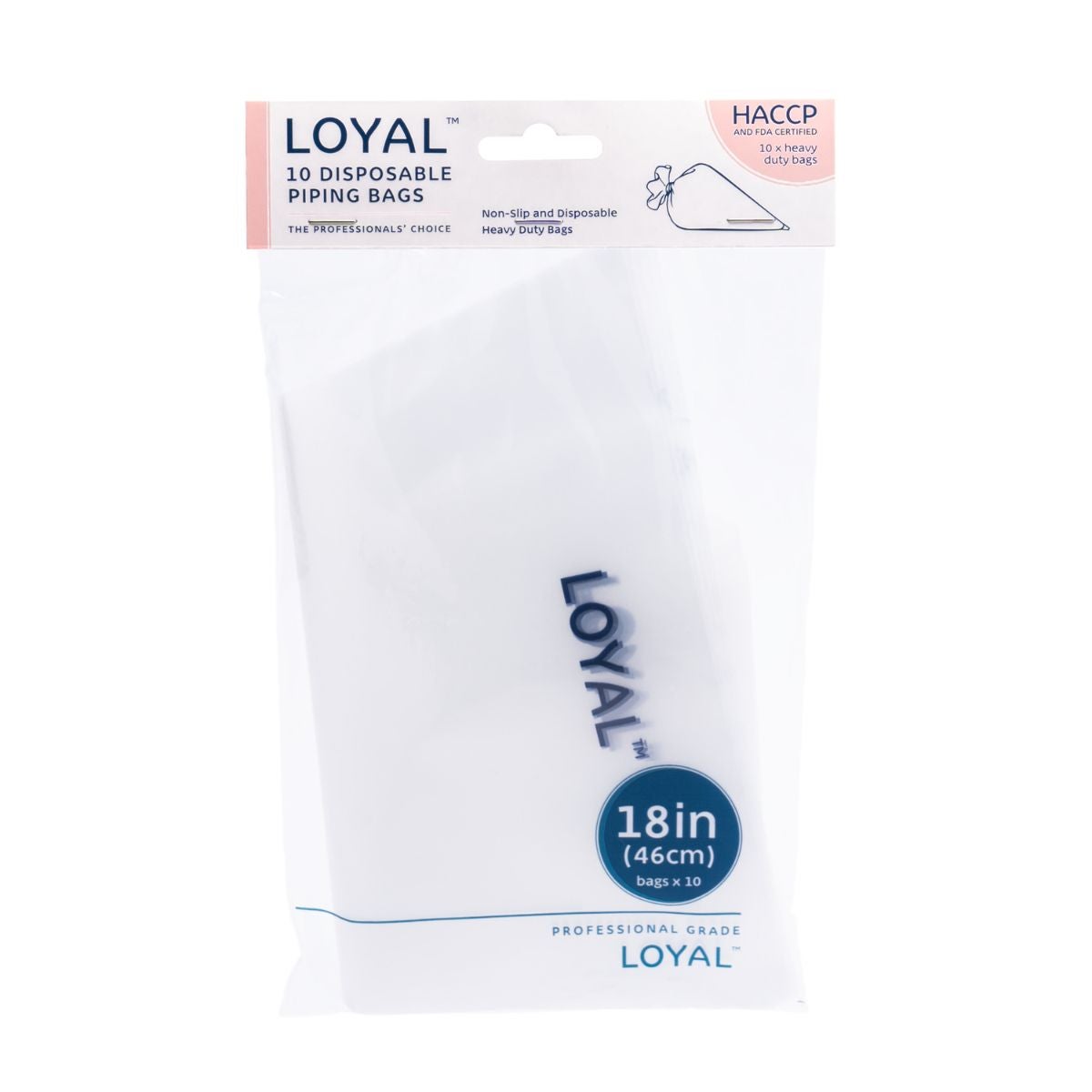 LOYAL Poches à Douille Jetables Transparentes 46cm pk/10