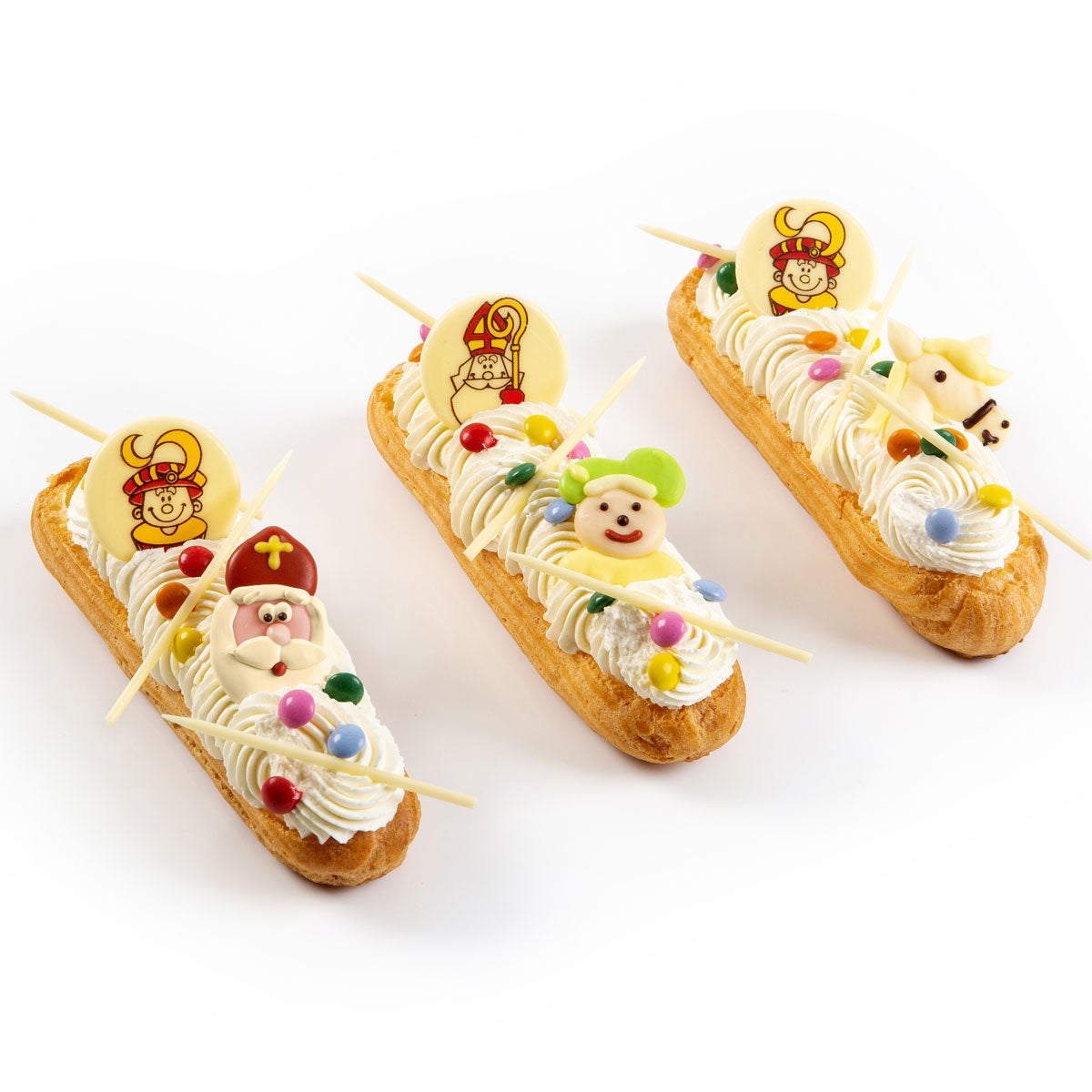 FunCakes Décorations En Chocolat Saint-Nicolas 3,8cm pk/12