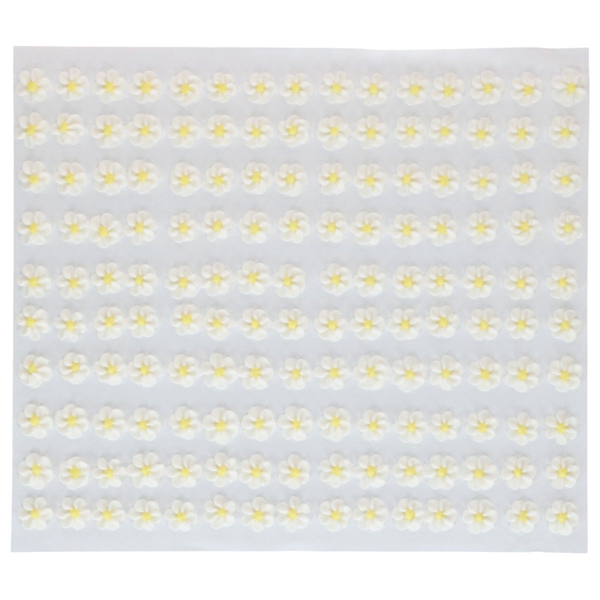 FunCakes Décorations en Sucre en Vrac Mélange de Fleurs Blanc/Jaune pk/492