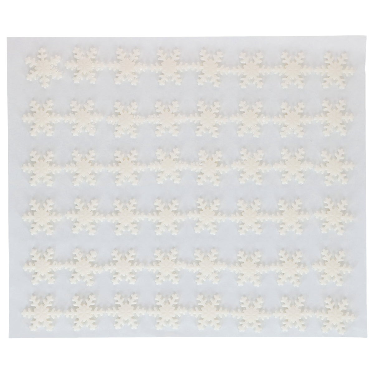 FunCakes Décorations en Sucre en Vrac Flocons de Neige Blanc pk/144 