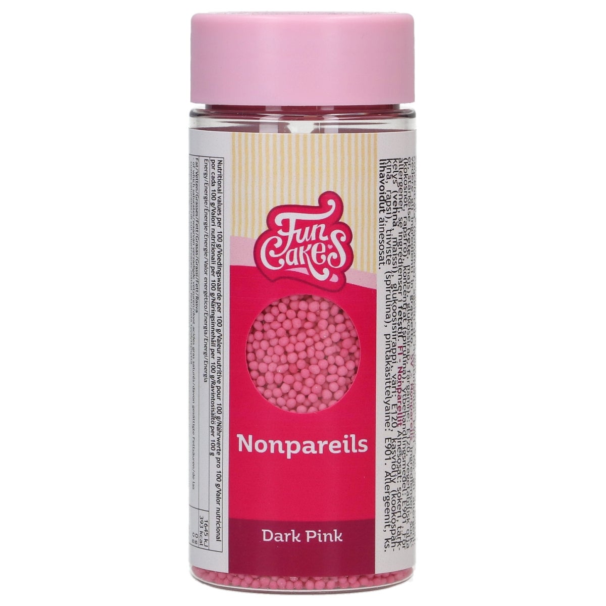 FunCakes Nonpareils Rose Foncé 80g